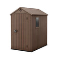Apex Plastic Storage Shed 6 × 4 ft with Floor, Window and Base Included