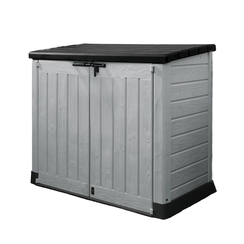 1200L Outdoor Garden Storage Box, Polypropylene Storage Unit, Grey