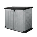 1200L Outdoor Garden Storage Box, Polypropylene Storage Unit, Grey